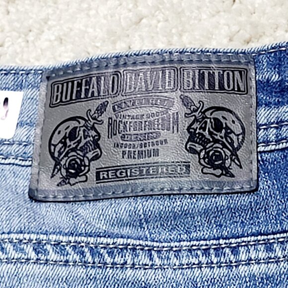 Buffalo David Bitton Driven X Jeans Men 34x30 Blue Relaxed Straight Stretch - Picture 5 of 10